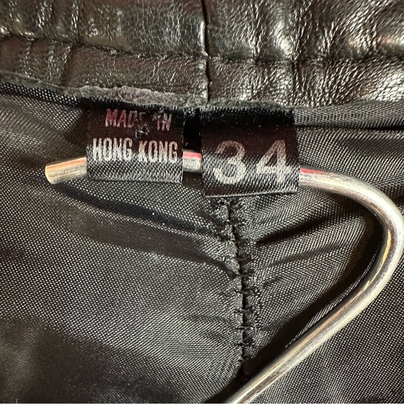 Vintage North Beach Leather - Michael Hoban Black Lambskin Pants- Men’s Size 34 - Picture 6 of 15